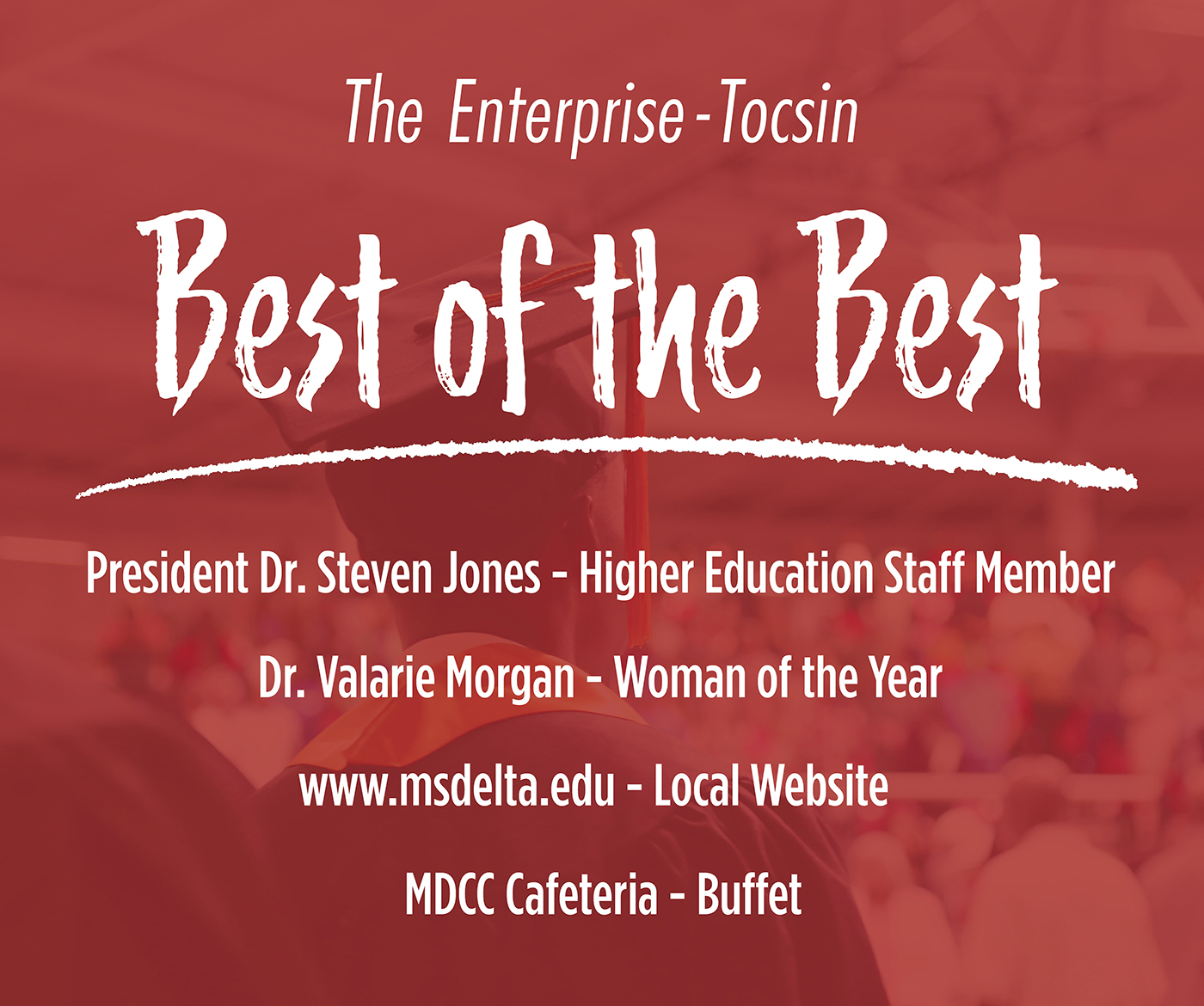 MDCC named Best of the Best by The Enterprise-Tocsin