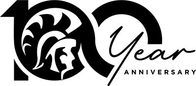 Centennial logo in black